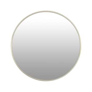 20 in. W x 20 in. H Round Metal Framed Wall-Mounted Bathroom Vanity Mirror in Matte Gold