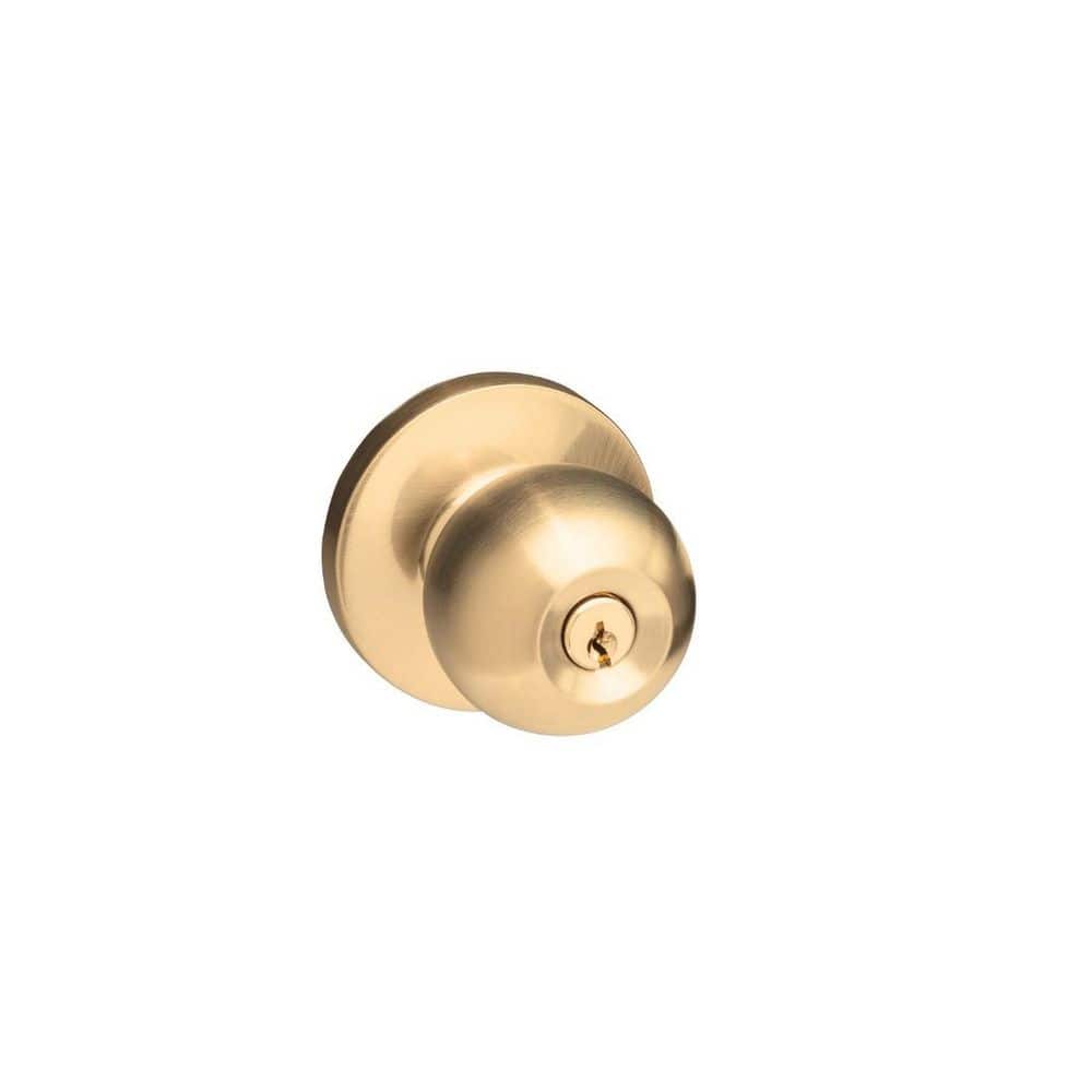 Bright Brass Storeroom Ball Knob with Lock for Panic Devices price history on PriceWatchPro