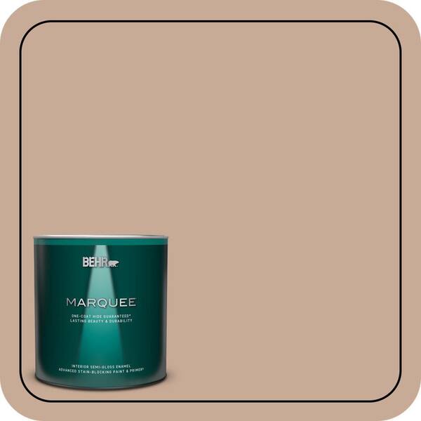 BEHR MARQUEE 1 qt. #S220-3 Sanderling Semi-Gloss Enamel Interior Paint & Primer