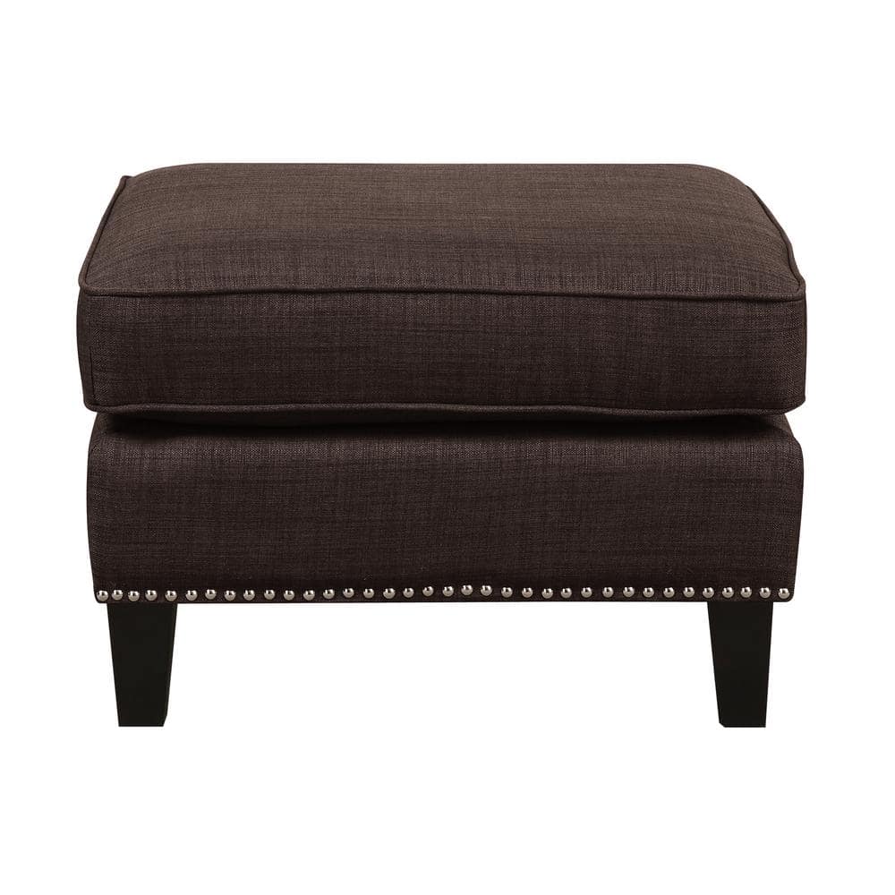 Emery Chocolate Ottoman