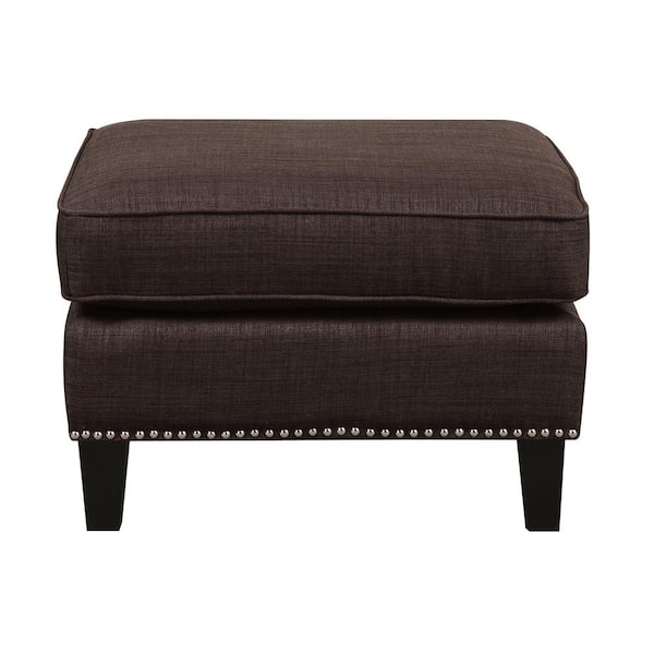 Emery Chocolate Ottoman
