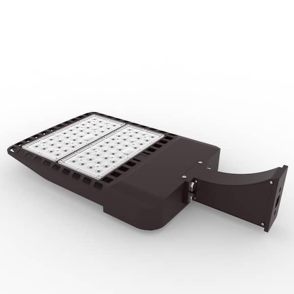1800-Watt Equivalent Integrated LED Bronze Outdoor Commercial Area Light with Wall Mount, 24000 Lumens