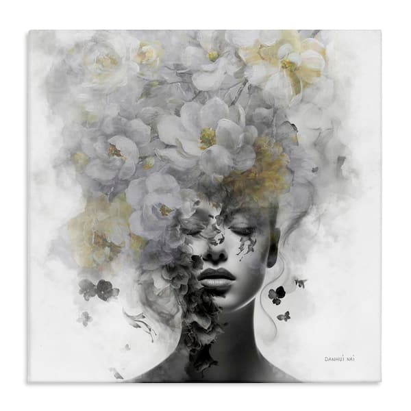 Stupell Industries Hidden Spring Visage by Danhui Nai Unframed People Graphic Art Print 24 in. x 24 in.