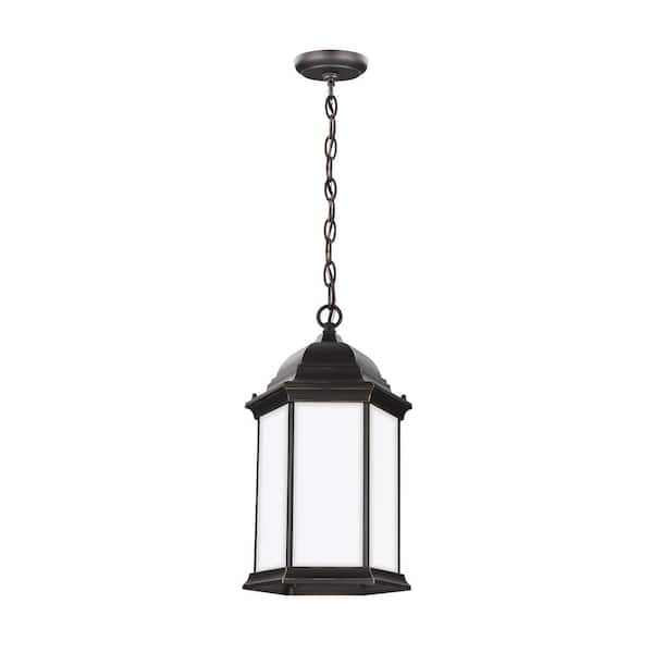 Generation Lighting Sevier 1-Light Antique Bronze Outdoor Pendant Light