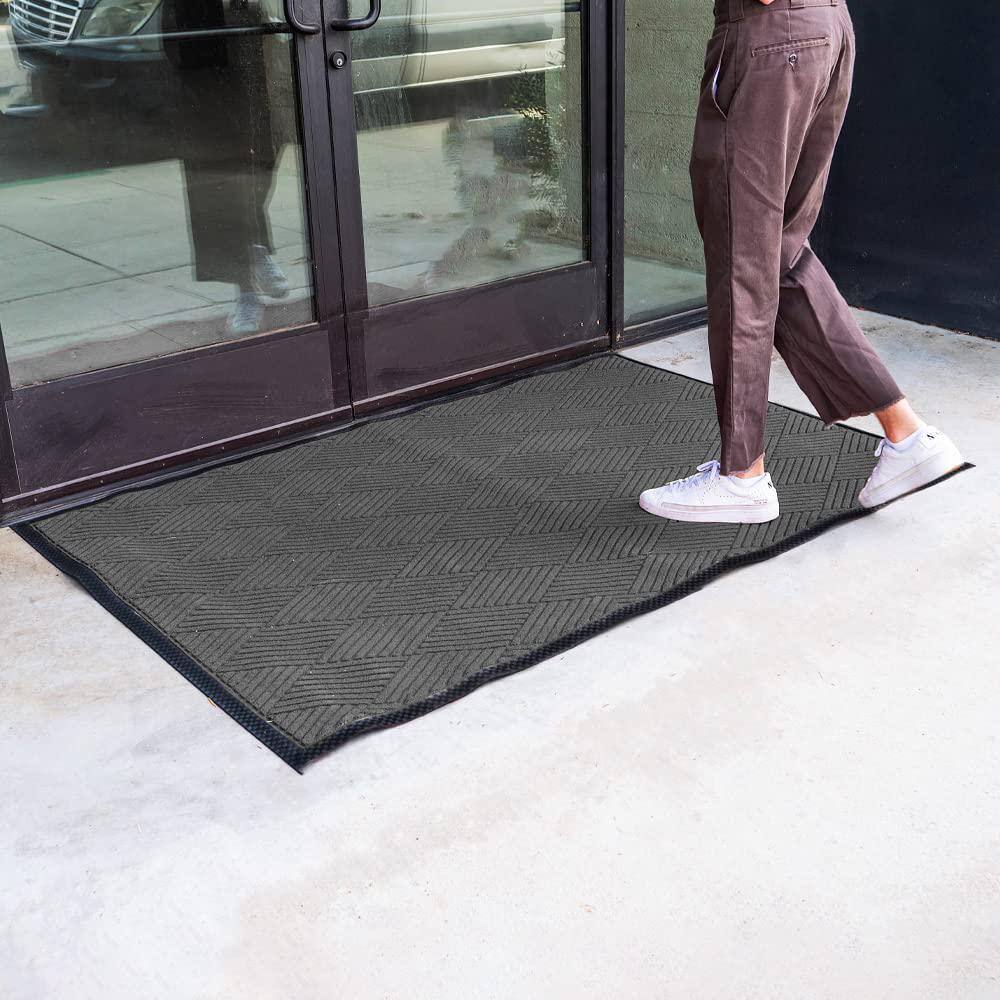 Commercial Grade 48" x 72" Beige Polypropylene Outdoor Door Mat