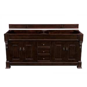 Brookfield 72 in. W Bathroom Vanity Cabinet Only in Burnished Mahogany
