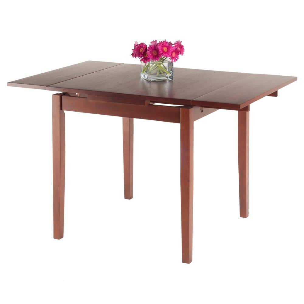 Winsome Pulman 48" Square Extendable Walnut Dining Table