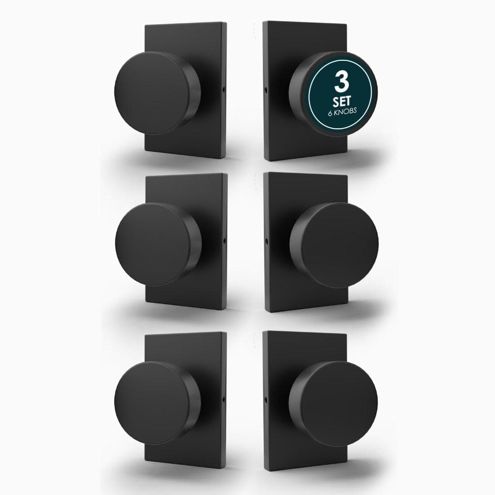 Laura Dummy Door Handle - 6 Pack Heavy Duty Dummy Door Handles - Matte Black price history on PriceWatchPro