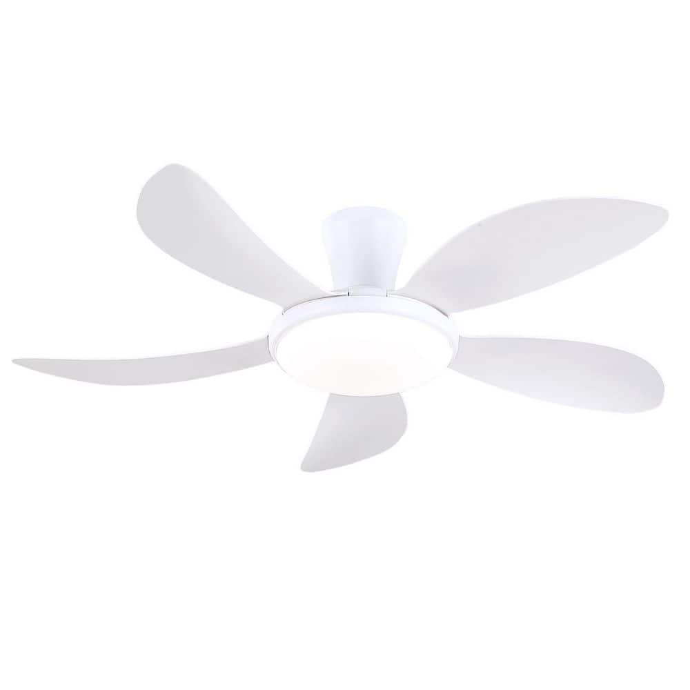 Kviflon 48 in. Indoor/Outdoor Modern White Ceiling Fan with