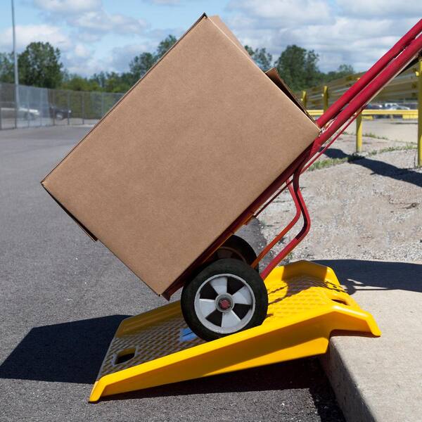 BISupply Portable Curb Ramp, Car Curb Ramp, Motorcycle Ramp Threshold Ramp Car Ramps Loading Ramps 4 5in 1 Pack