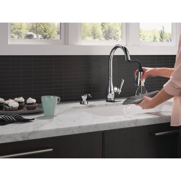 Delta Mateo Touch2O Chrome 1-Handle Deck-Mount Pull-Down Touch Kitchen Faucet Delta Mateo Touch2O Chrome 1-Handle Deck-Mount Pull-Down Touch Kitchen Faucet