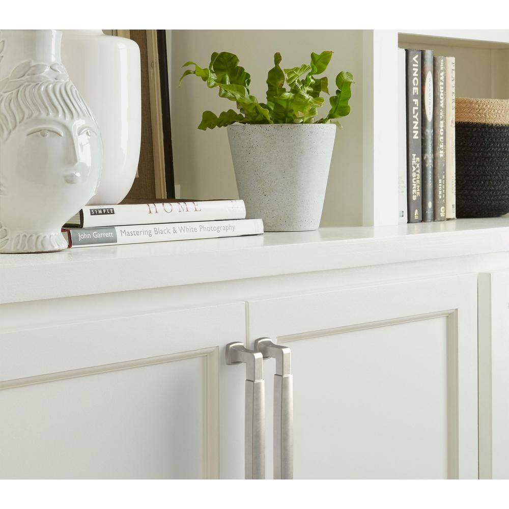 Satin Nickel Brushed Cabinet Drawer Pull with Mounting Hardware