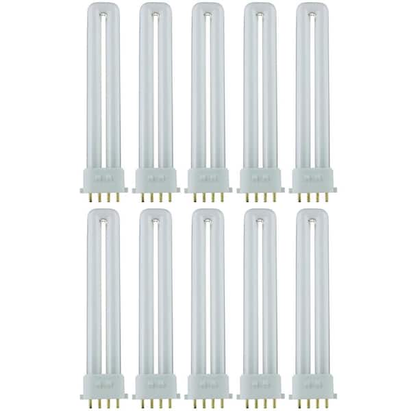 null 48-Watt Equivalent PL U-Shaped Plug-In 2GX7 4-Pin Base CFL Light Bulb in True White 3500K (10-Pack)
