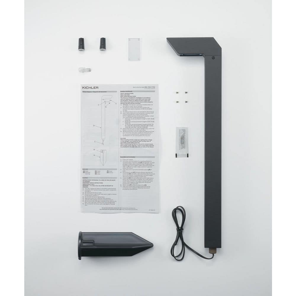 Modern Black Aluminum Right Angle Pathway Light