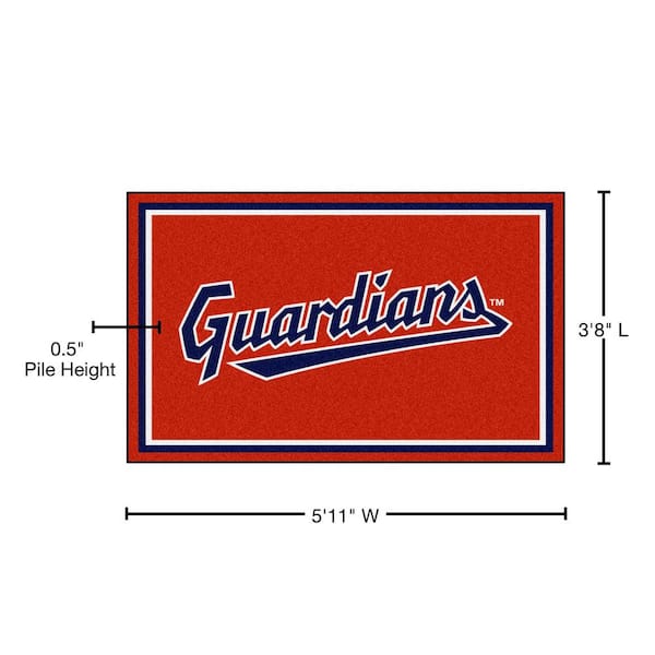 FANMATS Cleveland Guardians Red 2.5 ft. x 2.5 ft. Mascot Area Rug 30722 -  The Home Depot