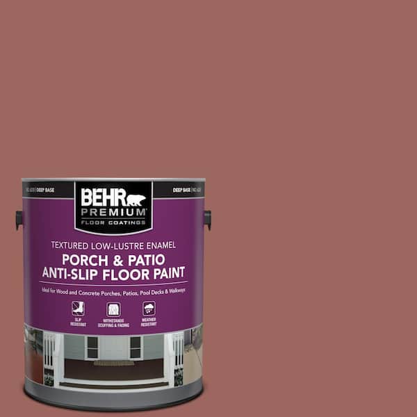 BEHR PREMIUM 1 gal. #ECC-34-3 Terra Cotta Sun Textured Low-Lustre Enamel Interior/Exterior Porch and Patio Anti-Slip Floor Paint