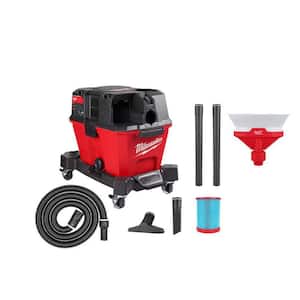M18 FUEL 6 Gal. Cordless Wet/Dry Shop Vac W/Filter, Hose and AIR-TIP 1-1/4 in. - 2-1/2 in. Dust Collector Attachment