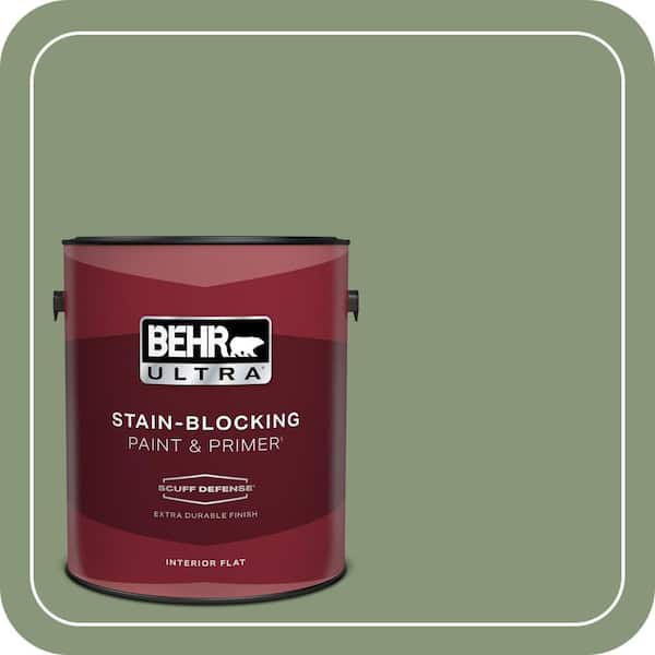 BEHR ULTRA 1 gal. #S390-5 Laurel Tree Extra Durable Flat Interior Paint & Primer