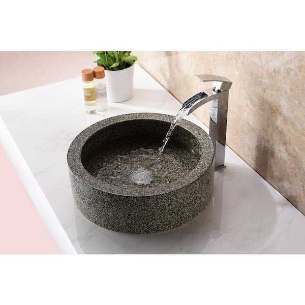ANZZI Twin Vessel Sink in Desert Black ANZZI Twin Vessel Sink in Desert Black