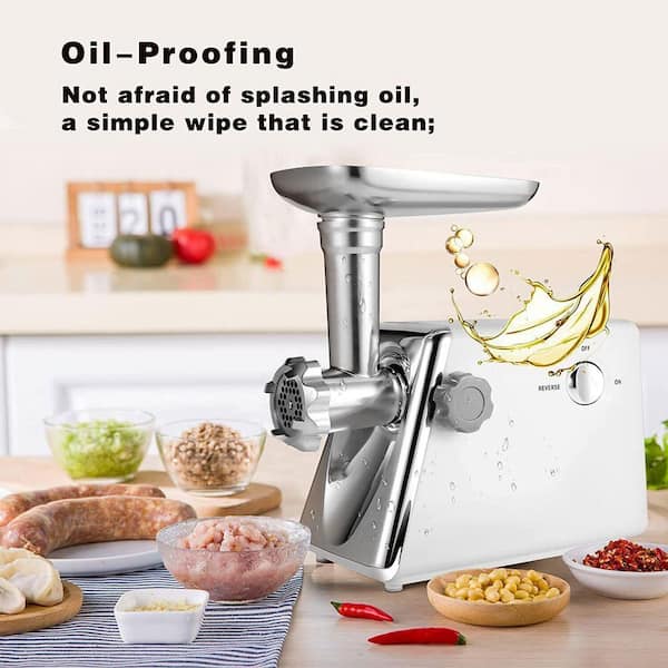Stainless Steel Electric Meat Grinders with Bowl Heavy for Kitchen