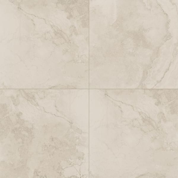 MSI Canaveral Square 24 in. x 24 in. Matte White-Cool Ceramic