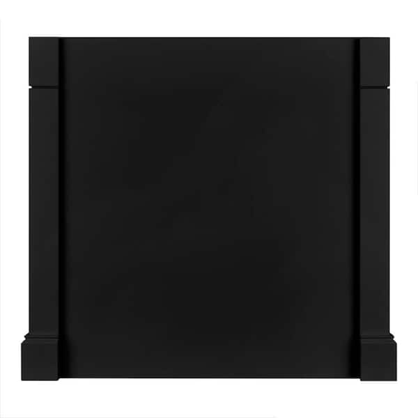 Hampton Bay Avondale 38 in. W x 34.5 in. H Kitchen Island Decorative End Panel in Raven Black
