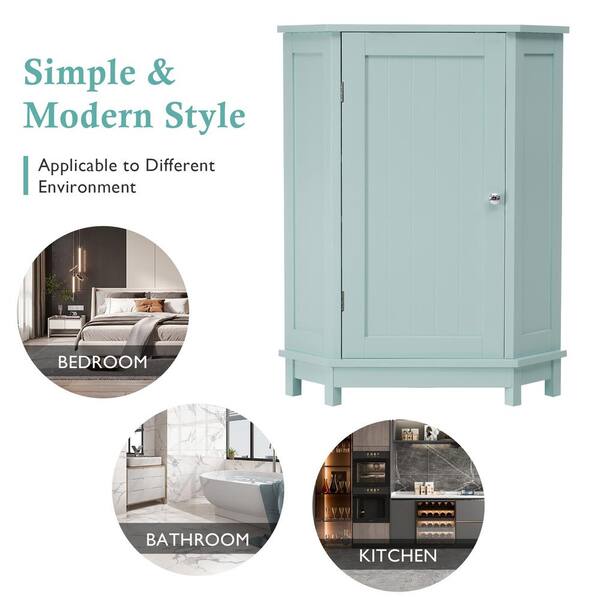 キャビネット・サイドボード MINI TRIANGLE CABINET GRAY GREEN /DULTON AXSTAD 2-p door/corner base cabinet set, gray-green, 13x30