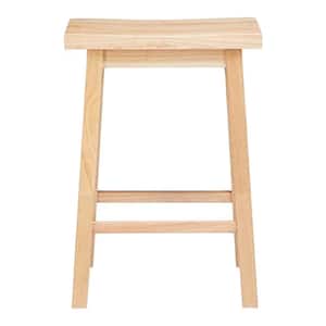 16.33 in. x 12.63 in. x 24.00 in. Brown Wood Kitchen, Table, and Bar Counter Stool
