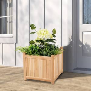 15 in. x 15 in. Folding Natural Wood Planter Box