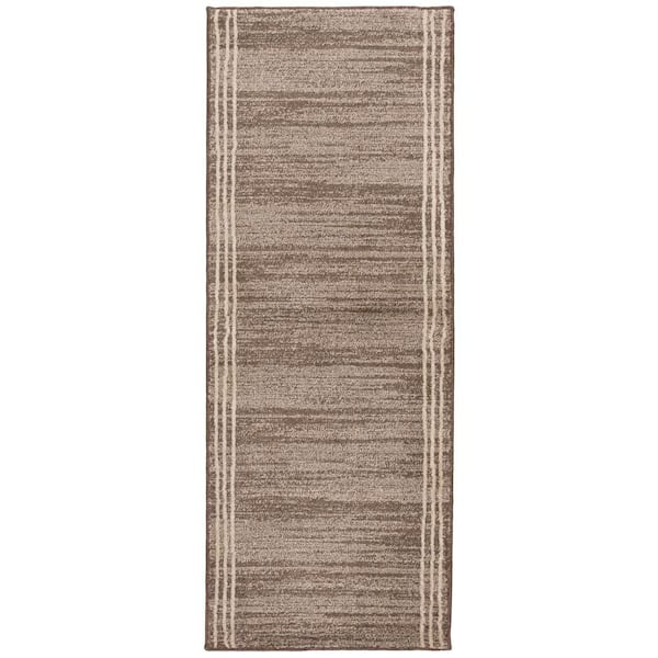 Stratford Elian Latte/Alabaster 26 in. W x 12 in. L Your Choice Length Stair Runner Coverage Area 2.17 sq. ft.