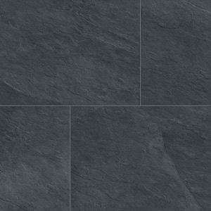 Slate Midnight 24 in. x 48 in. Stone Look Porcelain Floor and Wall Tile (15.50 sq. ft./Case)