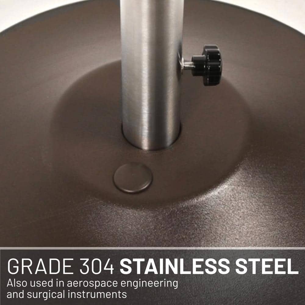 Bronze Metal Wheeled Free Standing Umbrella Base
