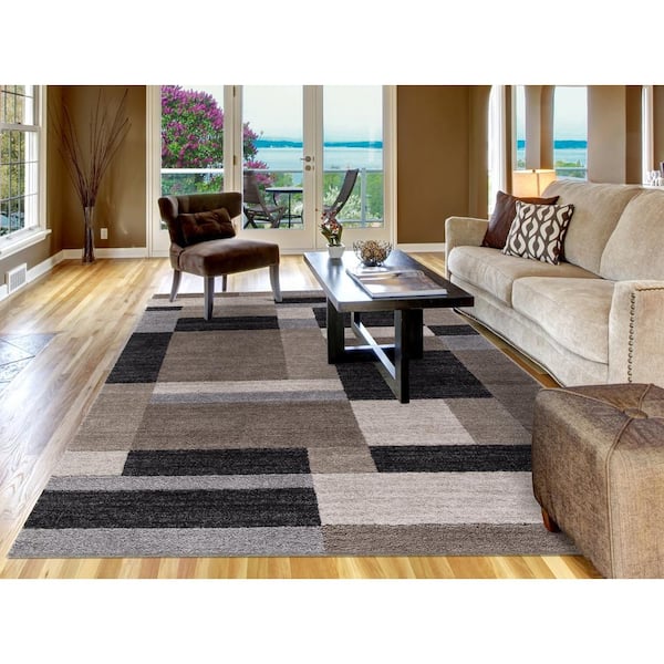8 Ft X 10 Geometric Area Rug, Multi Color Rug For Living Room