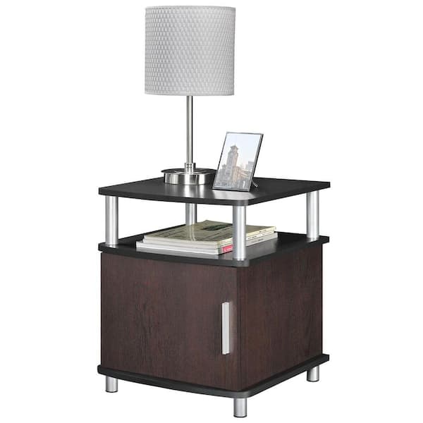 Altra Furniture Carson Cherry and Black End Table