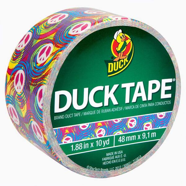 Duck 1.88 in. x 10 yds. Swirl Peace Duct Tape