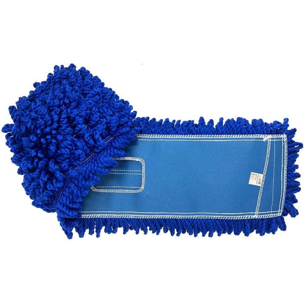 2-Pack Alpine Industries Blue Red 24 inch Microfiber Replacement Dust Mop Head 