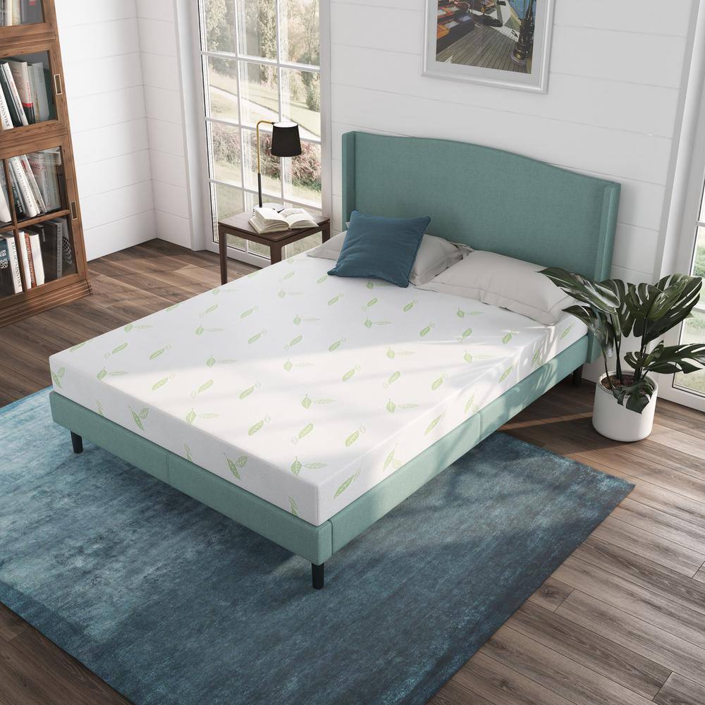 Anula Twin Medium Green Tea Memory Foam 6 in. Mattress - thumbnail 10