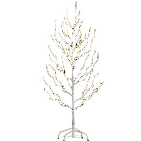 proHT 3 ft. 3-Watt White Branch Tree with 112-LED Star Lights