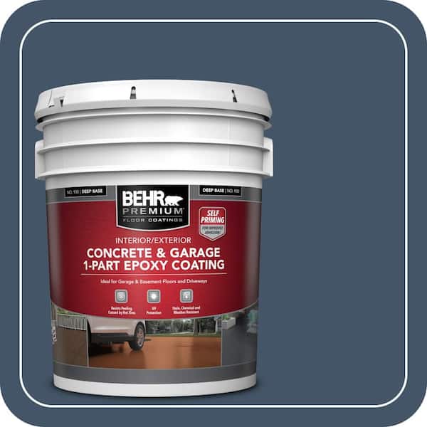 5 gal. #PFC-60 Deep Galaxy Self-Priming 1-Part Epoxy Satin Interior/Exterior Concrete and Garage Floor Paint