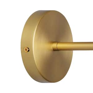 Nimbus 1-Light Brass Wall Sconce with Globle Glass Shade