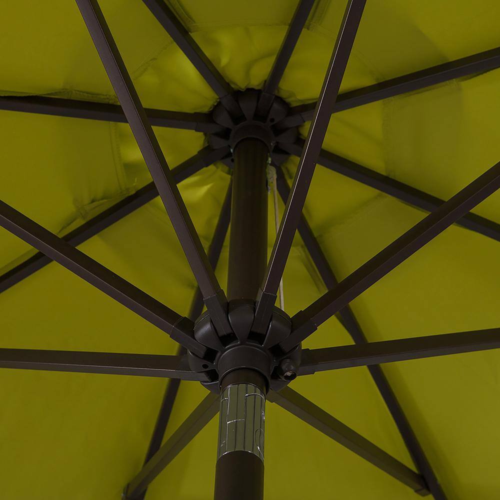Lime Green 9 Ft Steel Patio Umbrella with Tilt & Crank