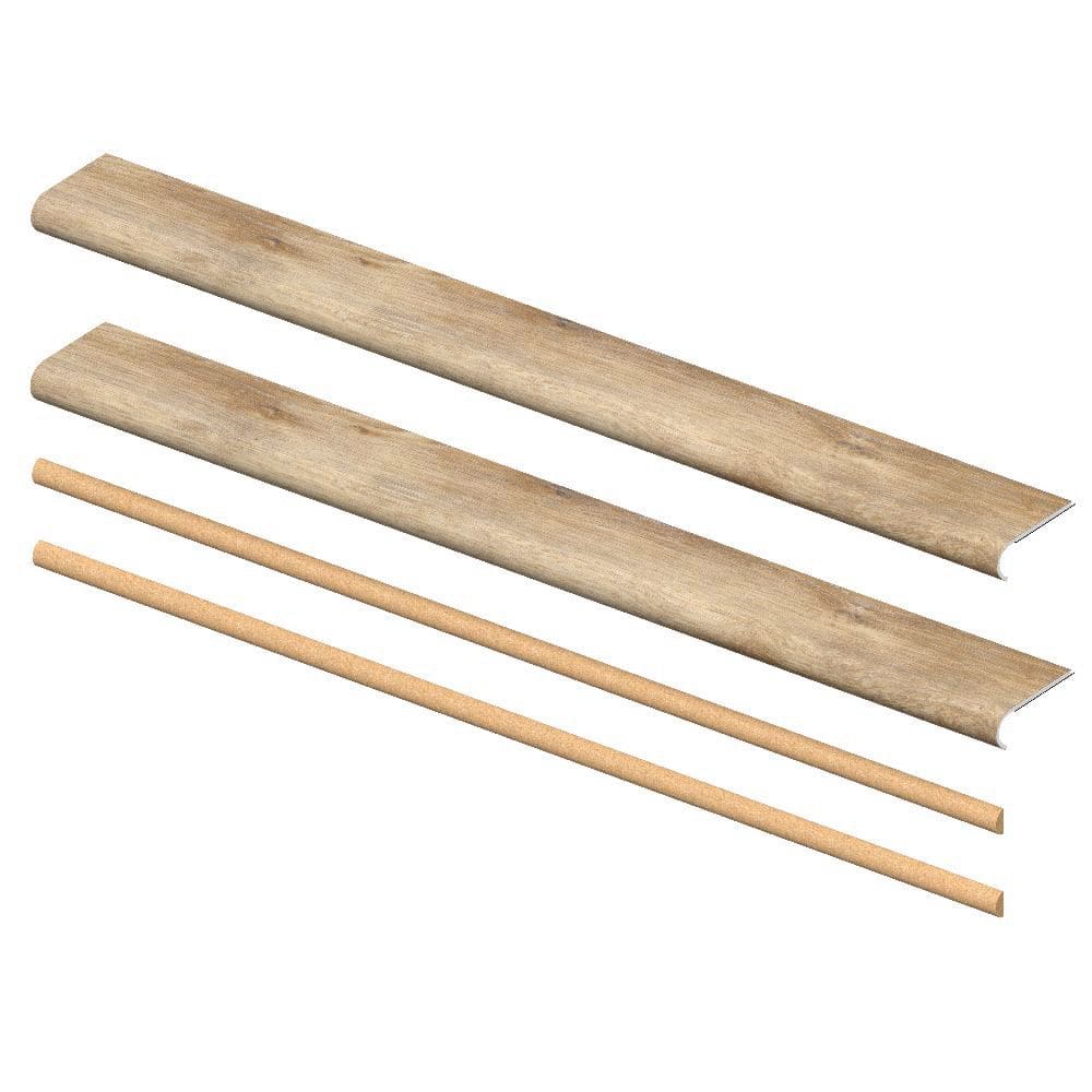 Walton Oak 6.5 mm x 46 in. x 5 in. Exact Match Round Nose Open Stair Return/Landing Kit (2-Pack) price history on PriceWatchPro