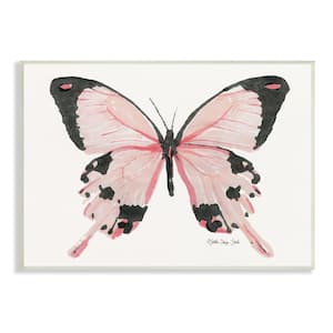 Pink Butterfly Splatter Patterned Wings By Stellar Design Studio Unframed Print Animal Wall Art 13 in. x 19 in.