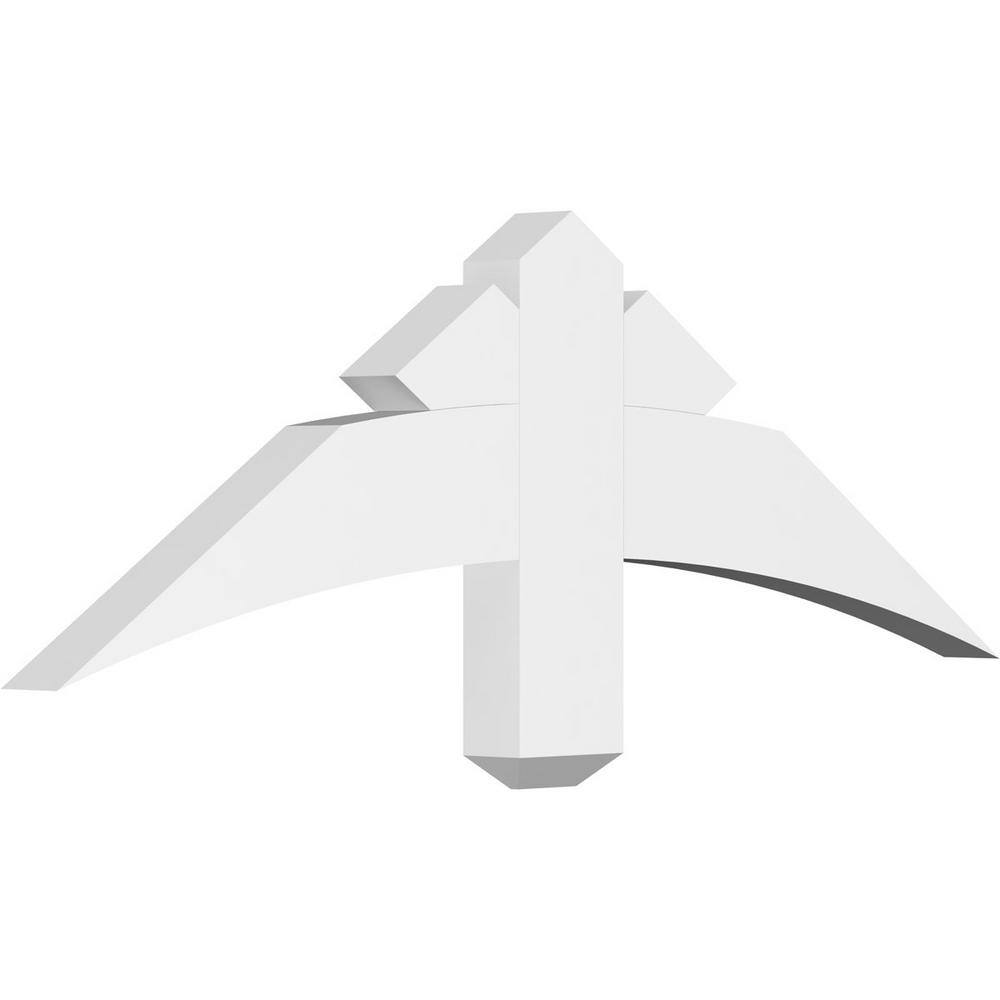 36 in. W x 12 in. H x 2 in. D x 4 in. F, 8/12 Pitch, Alberta Signature Urethane Gable Bracket, Primed Tan price history on PriceWatchPro