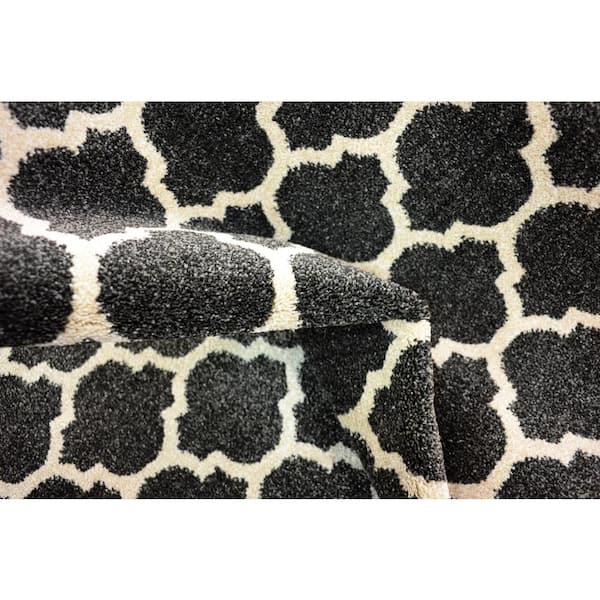 Trellis Philadelphia Black/Beige 2' 7 x 10' 0 Runner Rug