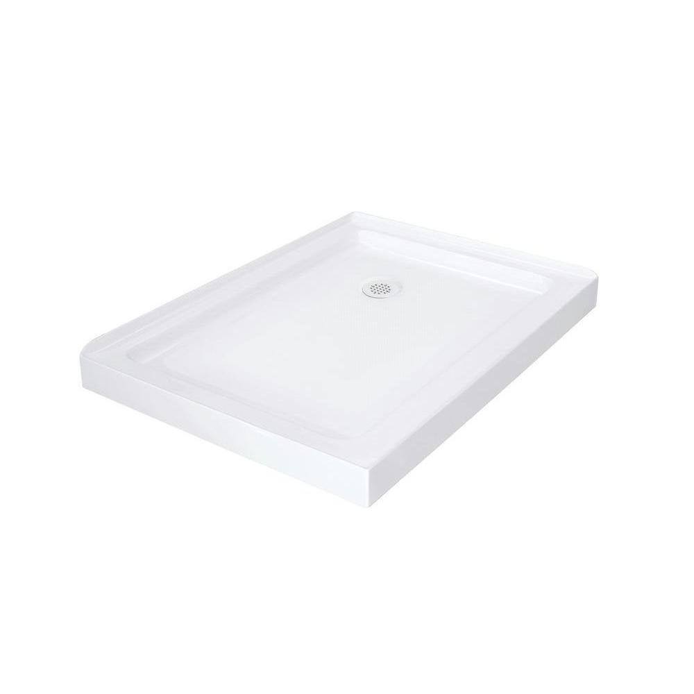 Moselle 60" x 35" Clear Tempered Glass Frameless Sliding Shower Enclosure