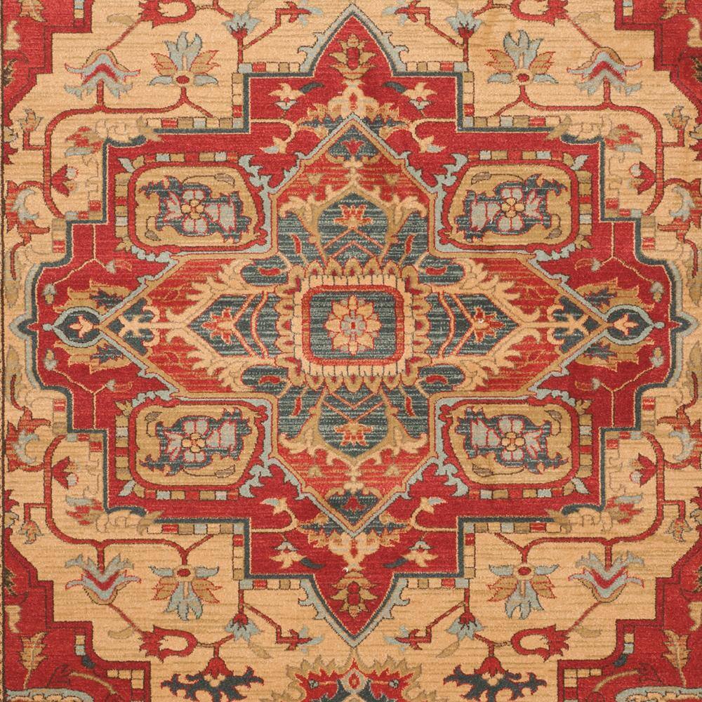 Safavieh Red and Natural Synthetic 8' x 10' Oriental Area Rug