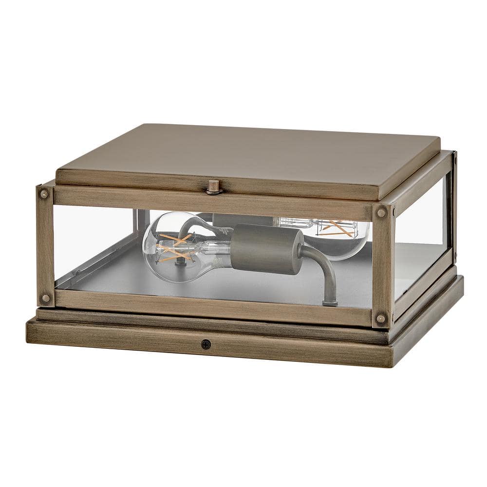 Max Burnished Bronze Outdoor Pier Mount Light