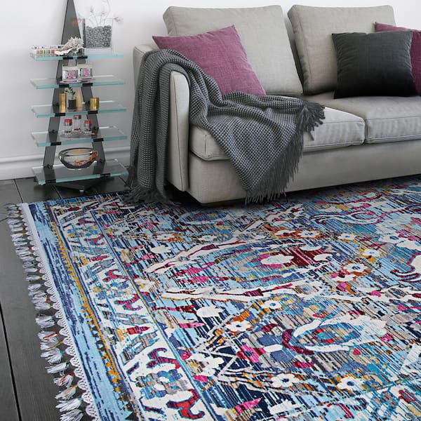 Evolution Nafar Blue Topaz 2 ft. x 4 ft. Area Rug
