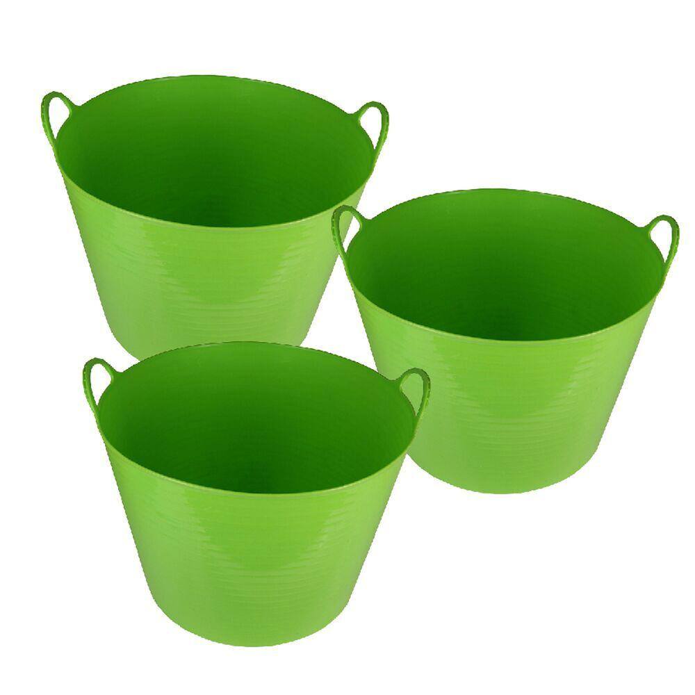 26 Qt. Storage Bin in Green (3Pack)ST845TR3009 The Home Depot